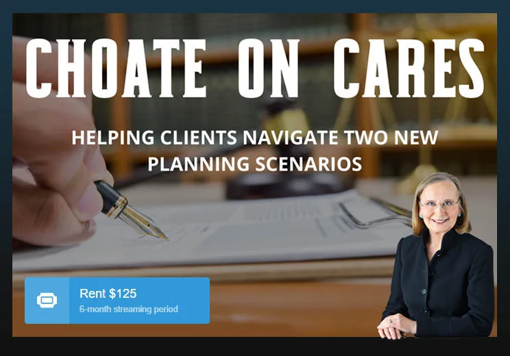 Natalie Choate on the CARES Act